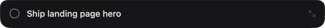 Focus mode: a slim floating strip showing only the current top task
